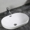 Lavabo Da Appoggio Maira 59,5x41 H19 In Ceramica Bianco Lucido -arredo bagno negozio 19461 maira lavabo glossy white 2