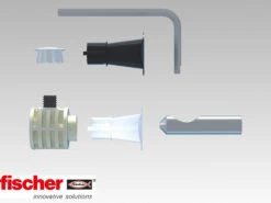 Fischer® Kit Fissaggio Rapido Wc/Bidet Sospeso Wb9 B Lv