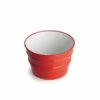 Lavabo Sospeso/Appoggio Bacile Cm.Ø46,5 H30 In Ceramica Lucido Rosso -arredo bagno negozio 20477 lavabo bacile rosso passione 46 5 30