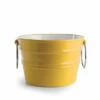 Lavabo Sospeso/Appoggio Bacile Cm.Ø46,5 H30 Con Anelli In Ceramica Lucido Giallo -arredo bagno negozio 20480 lavabo bacile giallo sirio con anelli 46 5 30