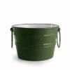 Lavabo Sospeso/Appoggio Bacile Cm.Ø46,5 H30 Con Anelli In Ceramica Lucido Verde Inglese -arredo bagno negozio 20486 lavabo bacile verde inglese con anelli 46 5 30