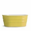 Lavabo Sospeso/Appoggio Tinozza 60X40Xh25 In Ceramica Lucido Giallo Sirio