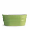 Lavabo Sospeso/Appoggio Tinozza 60X40Xh25 In Ceramica Lucido Verde -arredo bagno negozio 20513 lavabo tinozza verde lucido 60 40 25