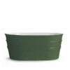 Lavabo Sospeso/Appoggio Tinozza 60X40Xh25 In Ceramica Lucido Verde Inglese -arredo bagno negozio 20515 lavabo tinozza verde inglese 60 40 25