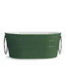 Lavabo Da Appoggio Tinozza 60X40Xh25 Con Anelli In Ceramica Lucido Verde Inglese -arredo bagno negozio 20516 lavabo tinozza verde inglese con anelli 60 40 25