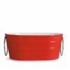 Lavabo Da Appoggio Tinozza 60X40Xh25 Con Anelli In Ceramica Lucido Rosso 1 Lavabo Da Appoggio Tinozza 60X40Xh25 Con Anelli In Ceramica Lucido Rosso -arredo bagno negozio 20520 lavabo tinozza rosso lucido con anelli 60 40 25