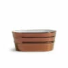Lavabo Da Appoggio Tinozza 60X40Xh25 In Ceramica Lucido Rame