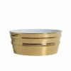 Lavabo Sospeso/Appoggio Tinozza 60X40Xh25 In Ceramica Lucido Oro