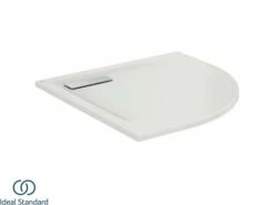 Piatto Doccia Ideal Standard® Ultra Flat New Semicircolare 80x80 Cm Con Ideal Grip Bianco Semilucido