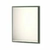 Specchio Bagno Con Luce Led Classic 90x73 Cm Verde Salvia Opaco