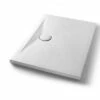 Piatto Doccia Appia Rettangolare 100x70 In Ceramica Effetto Pietra Bianco Gesso Opaco -arredo bagno negozio 71727 2