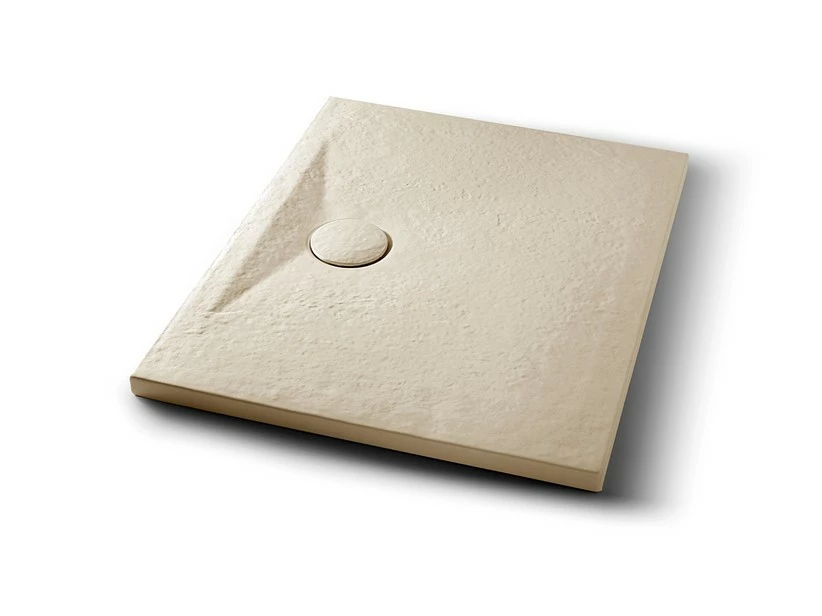 Piatto Doccia Appia Rettangolare 90x70 In Ceramica Effetto Pietra Beige Opaco 3 Piatto Doccia Appia Rettangolare 90x70 In Ceramica Effetto Pietra Beige Opaco
