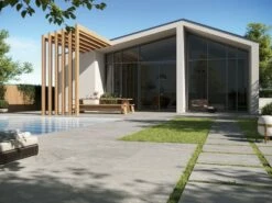 Piastrella Alpes Grey XOUT 60X60 Gres Esterni Spessore 20mm Effetto Pietra Grigia