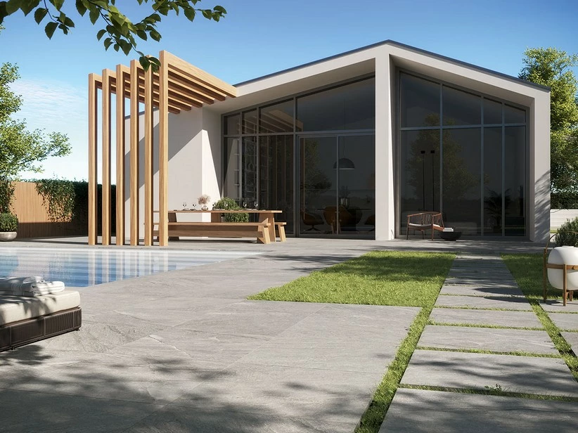 Piastrella Alpes Grey XOUT 60X60 Gres Esterni Spessore 20mm Effetto Pietra Grigia 3 Piastrella Alpes Grey XOUT 60X60 Gres Esterni Spessore 20mm Effetto Pietra Grigia