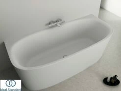 Vasca Freestanding A Parete Ideal Standard® Atelier Dea 180x80 Cm Bianco Seta Opaco
