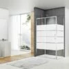 Box Doccia Angolare Arek 100x90 H190 Porta Scorrevole Cristallo 6 Mm Trasparente Serigrafato Con Piatto Doccia Arek Incluso 1 Box Doccia Angolare Arek 100x90 H190 Porta Scorrevole Cristallo 6 Mm Trasparente Serigrafato Con Piatto Doccia Arek Incluso -arredo bagno negozio arek box doccia angolare porta fisso