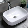 Lavabo Da Appoggio Arno 56x42 H14,5 In Ceramica Bianco Lucido 2 Lavabo Da Appoggio Arno 56x42 H14,5 In Ceramica Bianco Lucido -arredo bagno negozio arno lavabo ceramica bianco