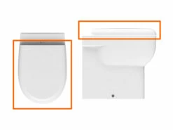 Sedile Wc Nemesi Con Soft-Close Bianco Lucido