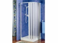 Box Doccia Angolare Hobby 90x90 H184 Anta Scorrevole 3 Mm Pvc Bianco Opaco