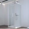 Box Doccia Zen 80x90x80 H190,4 Cm 2 Porte Scorrevoli E Lato Fisso Cristallo 6 Mm Trasparente Bianco Opaco -arredo bagno negozio box doccia zen porte scorrevoli lato fisso v2 4