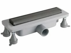 Canalina Raso-Doccia ABS/Inox 300 Mm Nero Opaco