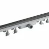 Canalina Raso-Doccia ABS/Inox 700 Mm Nero Opaco -arredo bagno negozio canalina doccia abs inox nero opaco 500 900 4