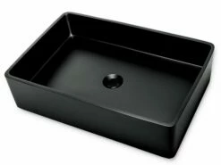 Lavabo Da Appoggio Cassino Junior In Resina Opaco Nero Africa