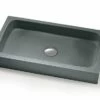 Lavabo Da Appoggio Circe In Resina Opaco Grigio Carnico -arredo bagno negozio circe lavabo arredo grigio
