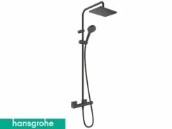 Colonna Doccia Hansgrohe® Vernis Shape Showerpipe 230 Con Termostatico Nero Opaco