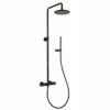 Colonna Doccia Pico Termostatica Nero Opaco A Risparmio Idrico -arredo bagno negozio colonna doccia pico nero risparmio idrico v3 nb