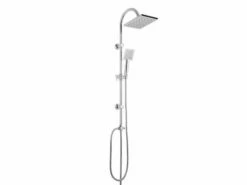 Colonna Doccia Smart Q Senza Miscelatore E Soffione Quadrato Cromo