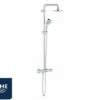 Colonna Doccia Grohe® Tempesta 160 Con Miscelatore Termostatico E Soffione Tondo Cromo -arredo bagno negozio colonna doccia tempersta termostatica