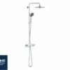 Colonna Doccia Termostatica Grohe® Vitalio Joy 260 Con Mensola Cromo -arredo bagno negozio colonna doccia termostatica vitalio joy 260 con mensola cromo logo