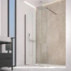 Doccia Walk In Zen 82 Cm H200 Cristallo 6 Mm Trasparente Chocolate -arredo bagno negozio doccia zen walk in trasparente chocolate 7