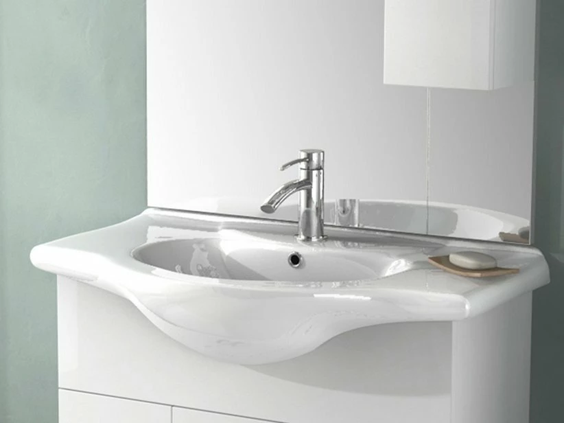 Lavabo Incasso Soft/Easy 85 Integrale 85X50 In Ceramica Lucido Bianco 3 Lavabo Incasso Soft/Easy 85 Integrale 85X50 In Ceramica Lucido Bianco