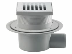 Kit Pozzetto Doccia Knox Con Griglia Metallo Cromo