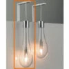 Lampada Goccia Led Vetro Soffiato Lungo -arredo bagno negozio lamapade led goccia lunga calda