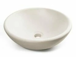 Lavabo Da Appoggio Norma In Resina Bianco Carrara