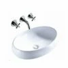 Lavabo Da Appoggio Mincio 59x40 H15 In Ceramica Bianco Lucido -arredo bagno negozio lavabo arredo nuvola