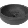 Lavabo Da Appoggio Purestone Ciotola Ø40Xh14 Pietra Naturale Nero -arredo bagno negozio lavabo arredo pietra purestone ciotola nero 40