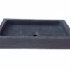 Lavabo Da Appoggio Purestone Union 60X32Xh10 Pietra Naturale Nero -arredo bagno negozio lavabo arredo pietra purestone union nero 60