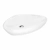 Lavabo Da Appoggio Bermuda 58X39 In Resina Lucido Bianco Carrara -arredo bagno negozio lavabo bermuda bianco