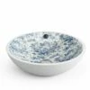 Lavabo Da Appoggio Castellon Decoro Blu In Ceramica Decorato Vintage 1 Lavabo Da Appoggio Castellon Decoro Blu In Ceramica Decorato Vintage -arredo bagno negozio lavabo castellon deco blue