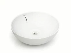Lavabo Da Appoggio Design Villareal Ø42Xh15 In Ceramica Lucido Bianco