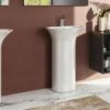 Lavabo Freestanding Berlino Con Foro Miscelatore Bianco -arredo bagno negozio lavabo freestanding berlino con foro miscelatore bianco amb
