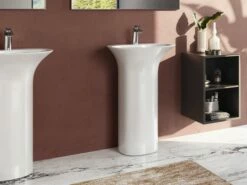 Lavabo Freestanding Berlino Con Foro Miscelatore Bianco