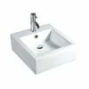 Lavabo Sospeso Jaen 47X46,5 H16 In Ceramica Lucido Bianco -arredo bagno negozio lavabo jaen