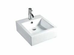 Lavabo Sospeso Jaen 47X46,5 H16 In Ceramica Lucido Bianco
