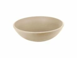 Lavabo Da Appoggio Semisfera Cm. Ø42 In Resina Opaco Crema Marfil