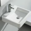 Lavabo Sospeso Somahoz 45X42 H10 In Ceramica Lucido Bianco 2 Lavabo Sospeso Somahoz 45X42 H10 In Ceramica Lucido Bianco -arredo bagno negozio lavabo somahoz